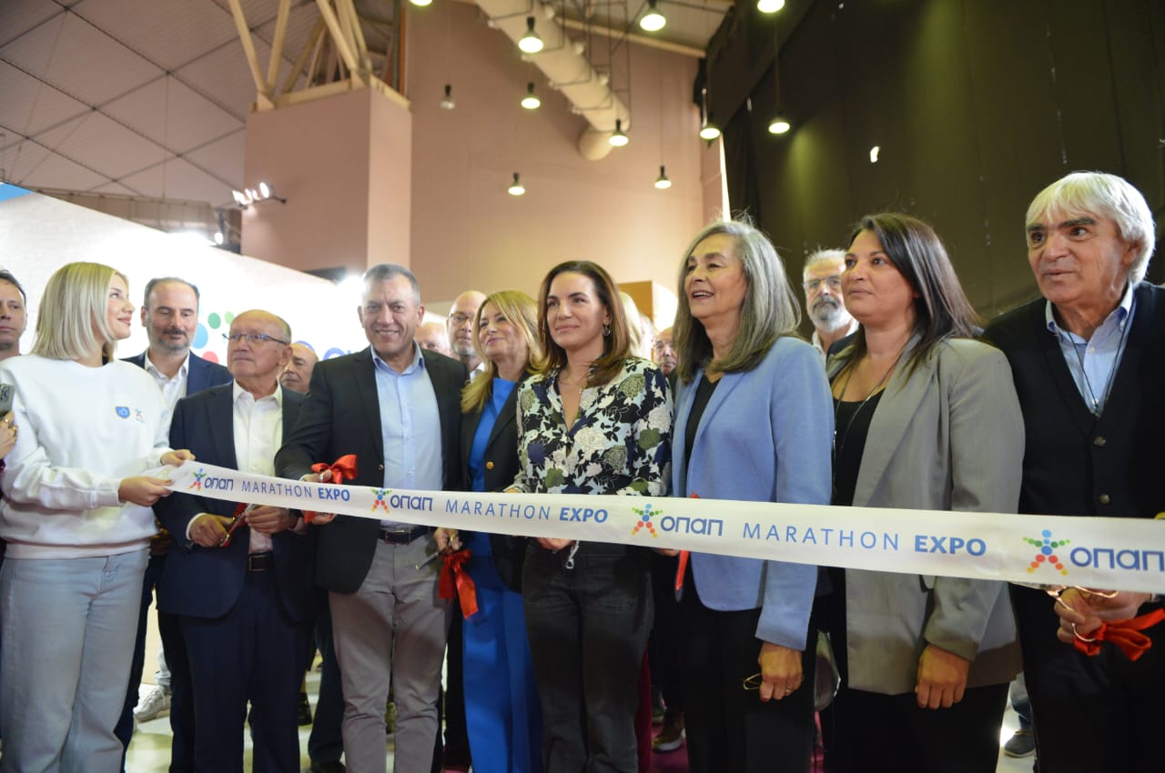 Η Όλγα Κεφαλογιάννη τέλεσε τα εγκαίνια της ΟΠΑΠ MARATHON EXPO 2024