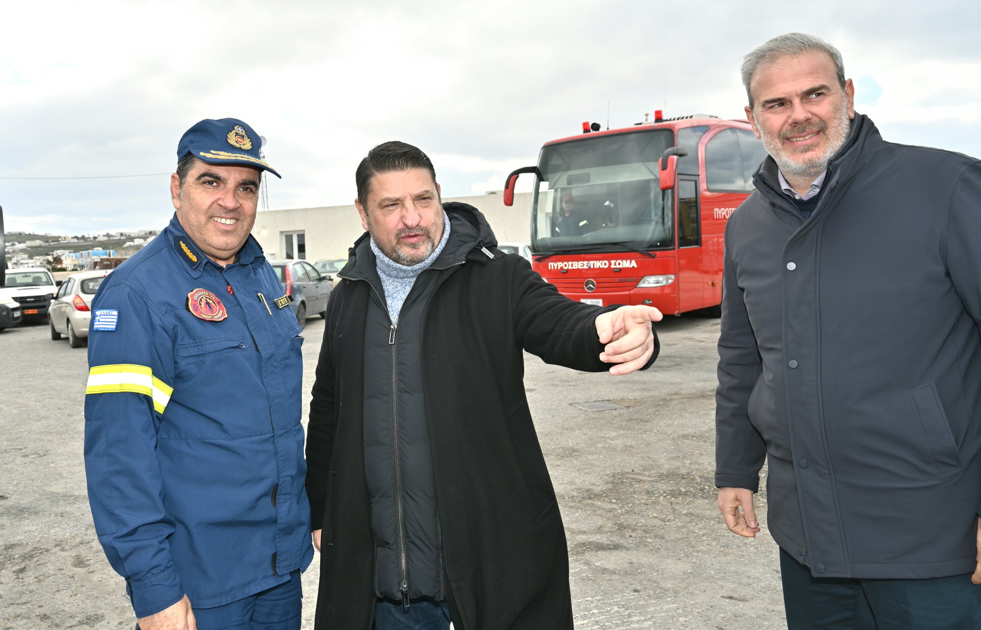 Επίσκεψη του Περιφερειάρχη Αττικής στη Σαντορίνη